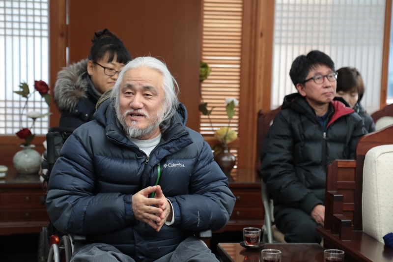 2017.01.16_빈곤문제 해소를 위한 1사찰 1단체 후원 결연식, 전국장애인차별철폐연대 박경석 대표